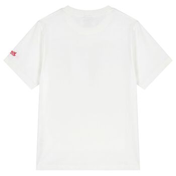 Boys White Shark T-Shirt