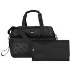 Black Logo Baby Changing Bag, 1, hi-res