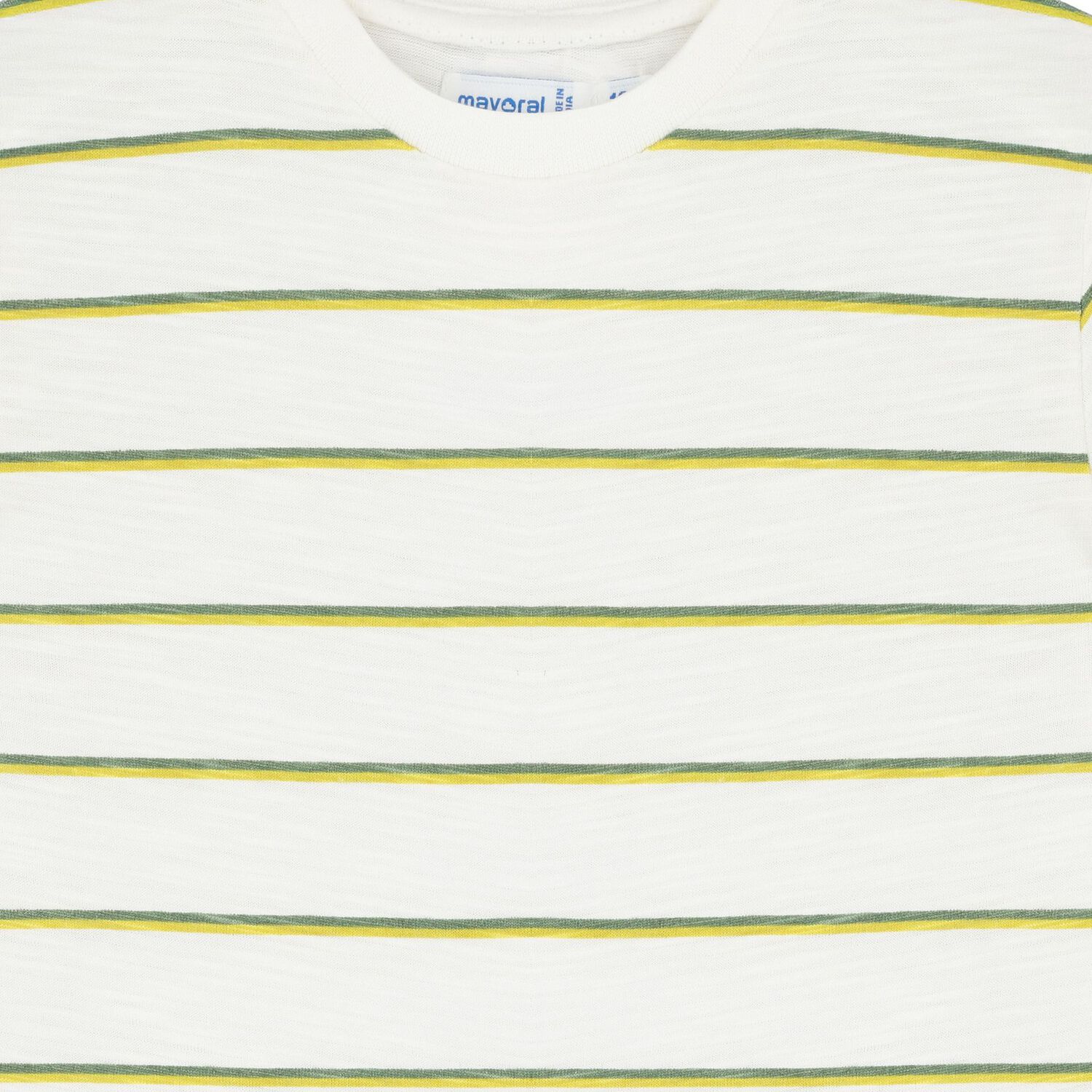 Younger Boys Green Dungaree & Hat Set (3 Piece), 2, hi-res