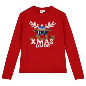 Red Reindeer Knitted Jumper