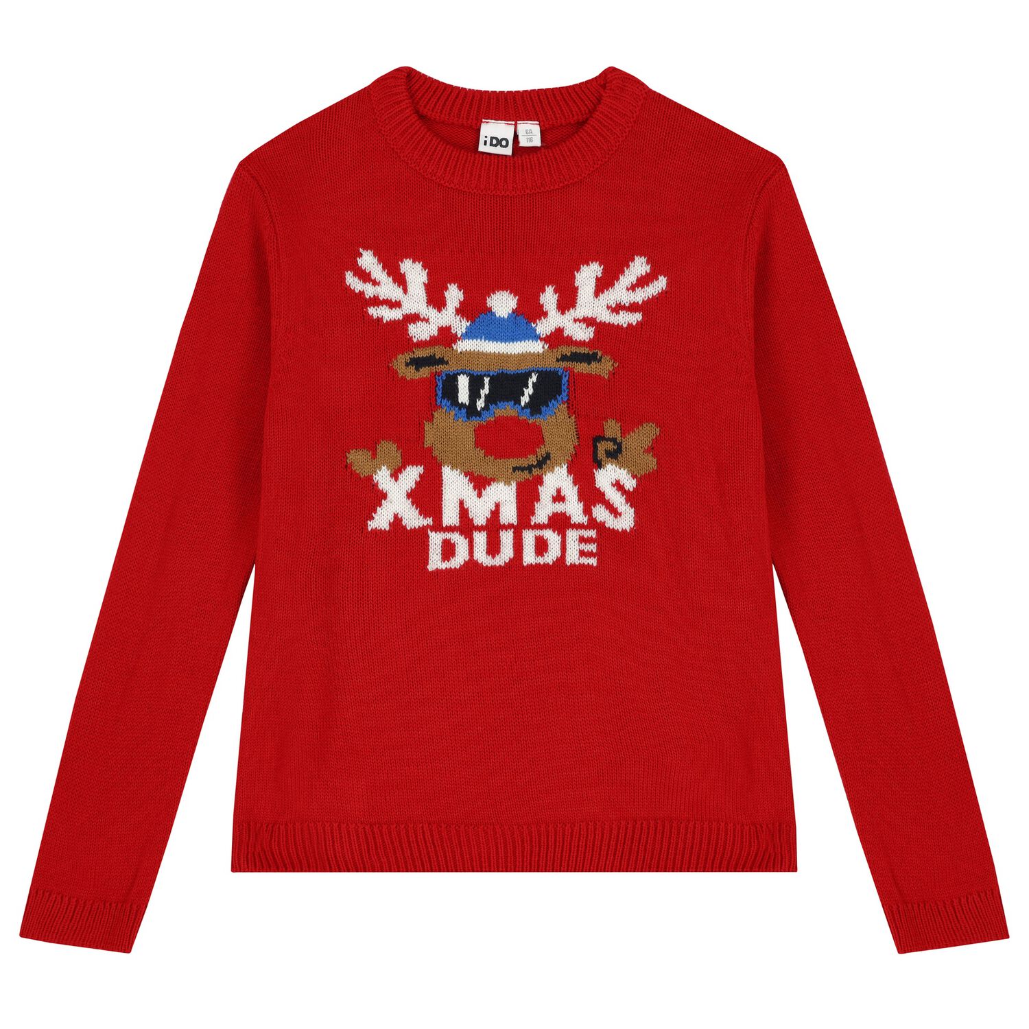 Red Reindeer Knitted Jumper, 1, hi-res image number null