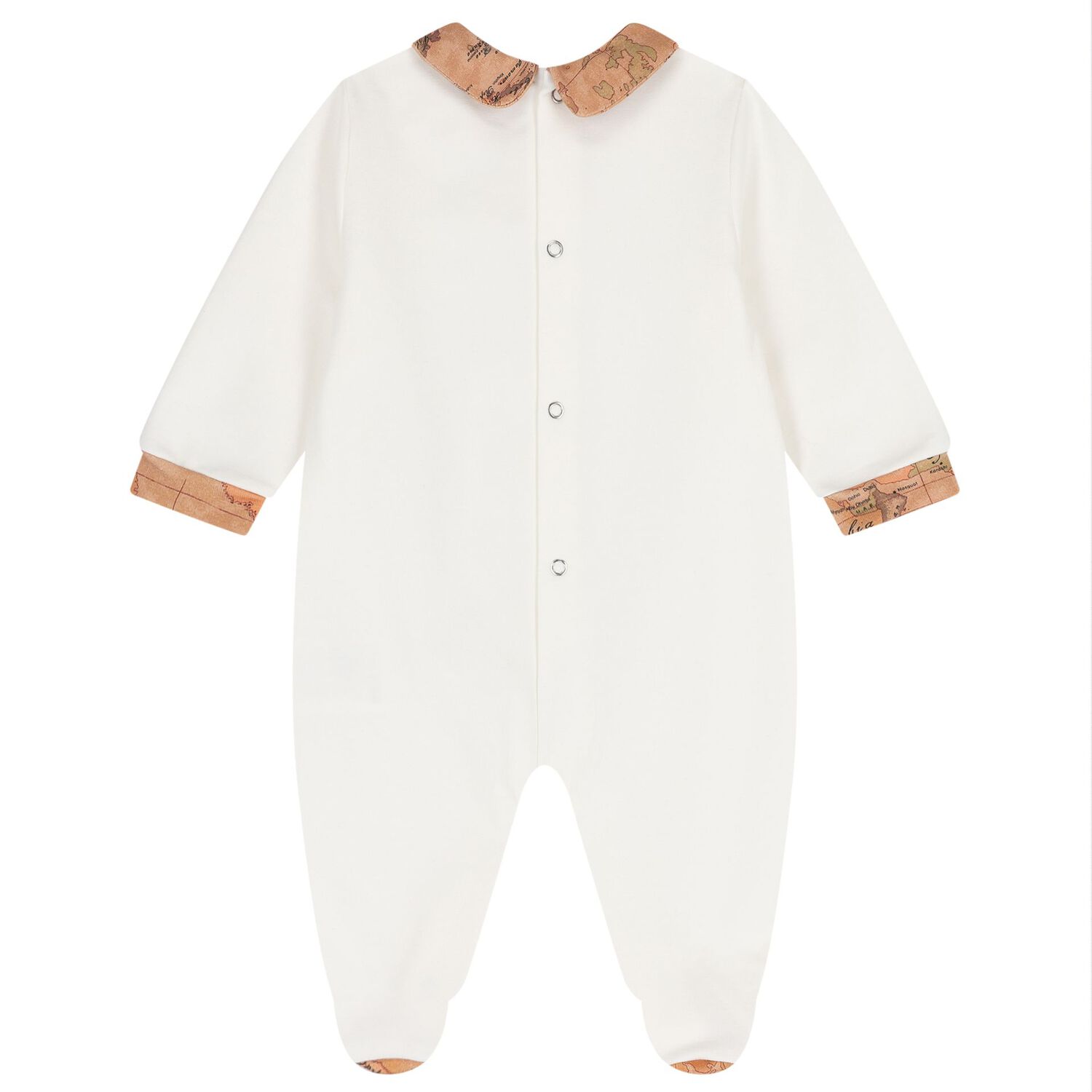 Ivory & Beige Geo Map Babygrow Gift Set , 3, hi-res