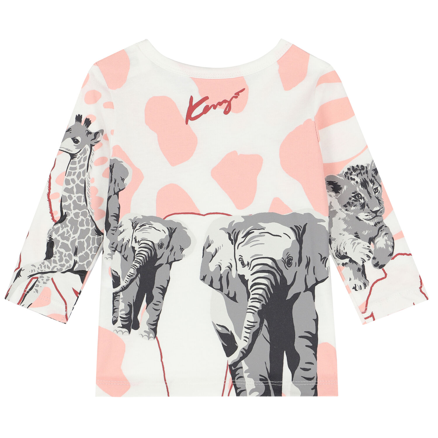 Younger Girls White Logo Top, 1, hi-res