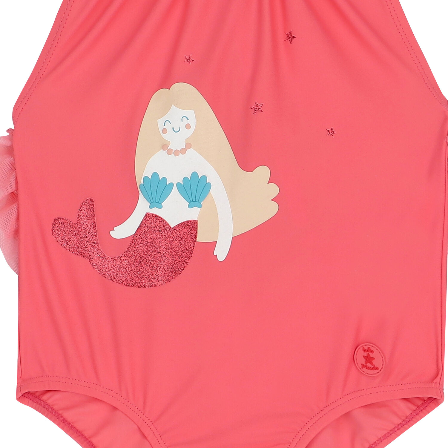 Girls Pink Mermaid Swimsuit, 1, hi-res