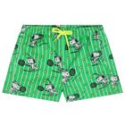 Boys Green Snoopy Swim Shorts, 1, hi-res