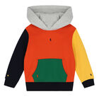 Boys Multi-Colored Logo Hooded Top, 1, hi-res
