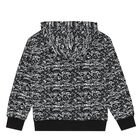 Boys Black & White Logo Hooded Top, 1, hi-res