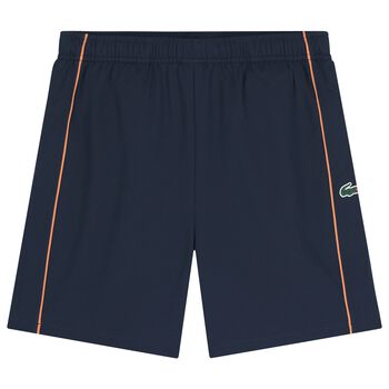 Boys Navy Blue Logo Shorts 