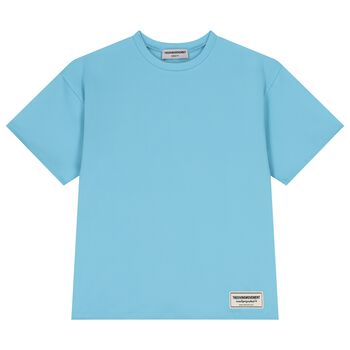 Blue Softskin Oversized Fit T-Shirt
