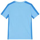 Boys Blue Logo Dri-Fit T-Shirt, 3, hi-res
