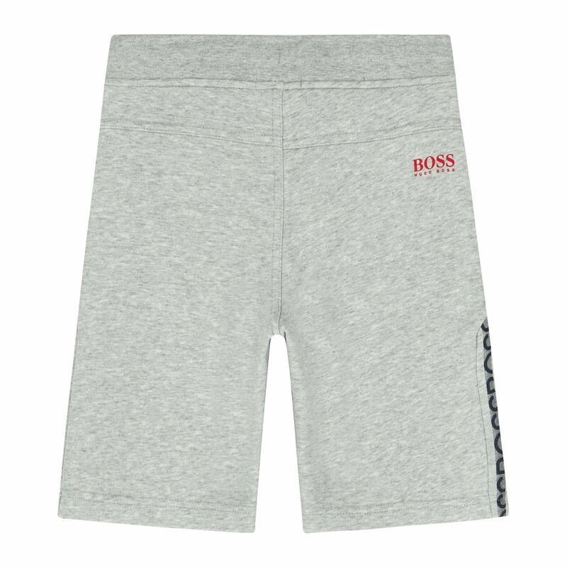 Boys Grey Logo Jersey Shorts, 1, hi-res image number null
