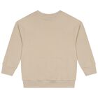Girls Beige Bag Logo Sweatshirt, 2, hi-res
