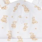 White & Beige Teddy Bear Time Baby Hat, 1, hi-res