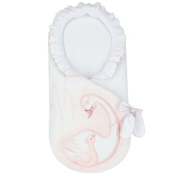 Girls White Swan Baby Nest