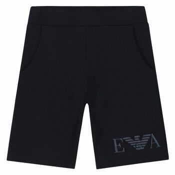 Boys Navy Logo Shorts