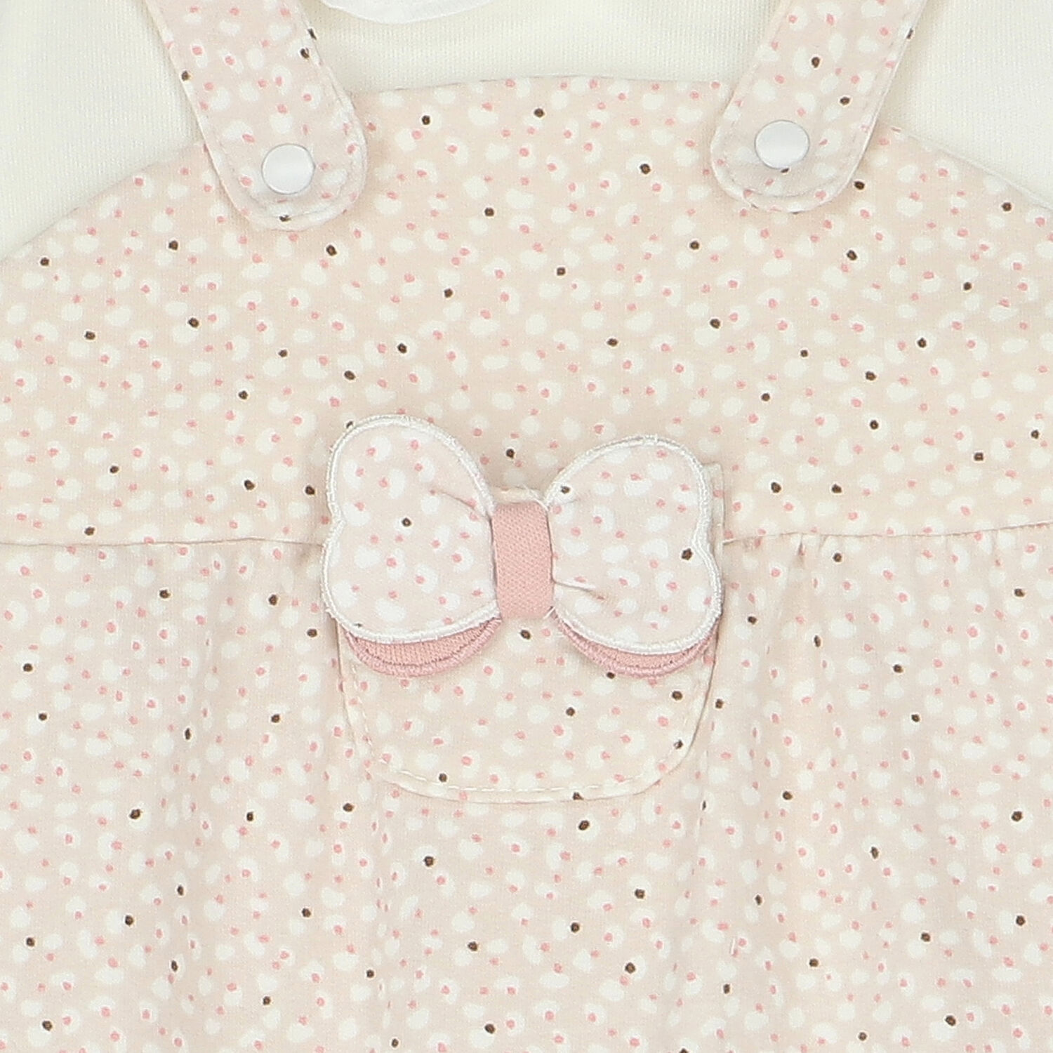 Baby Girls Ivory & Pink Romper, 1, hi-res image number null