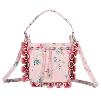 Girls Pink Floral Bag