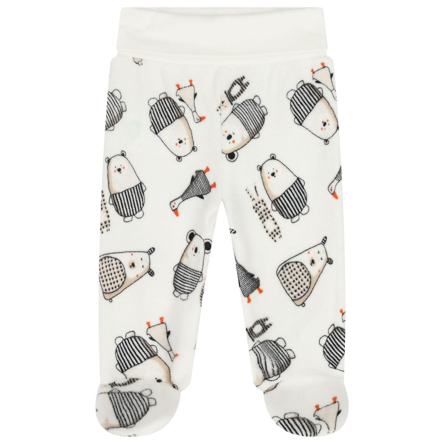 Ivory Velour Babygrow Gift Set, 1, hi-res