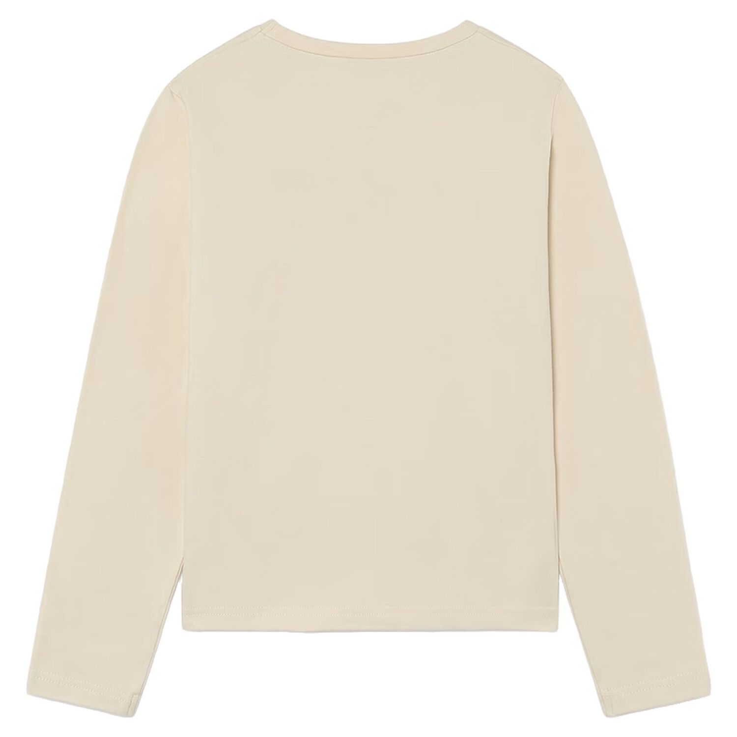 Girls Beige Long Sleeve Top, 2, hi-res