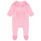 Baby Girls Pink Logo Babygrow Set, 1, hi-res