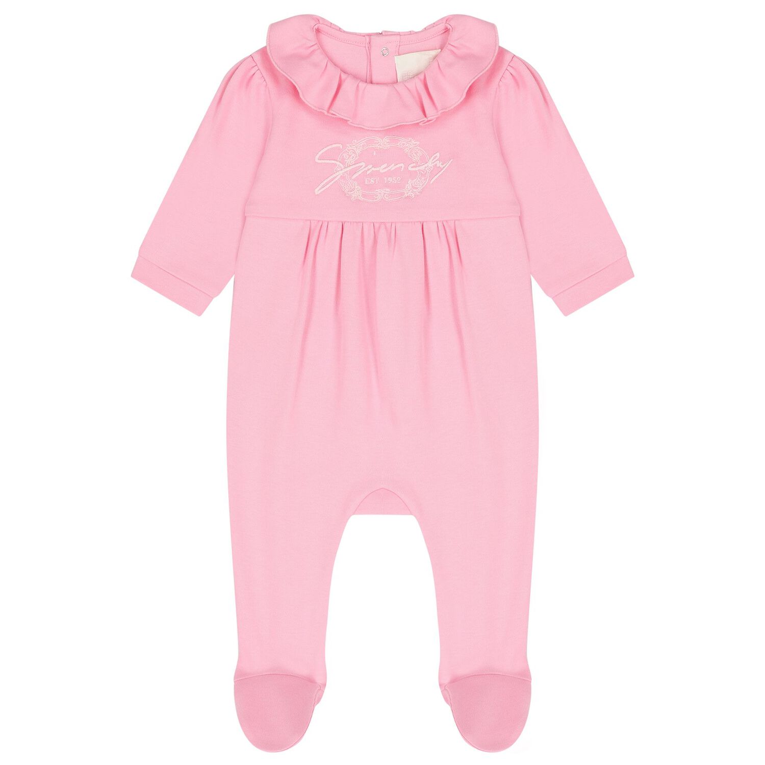Baby Girls Pink Logo Babygrow Set, 1, hi-res