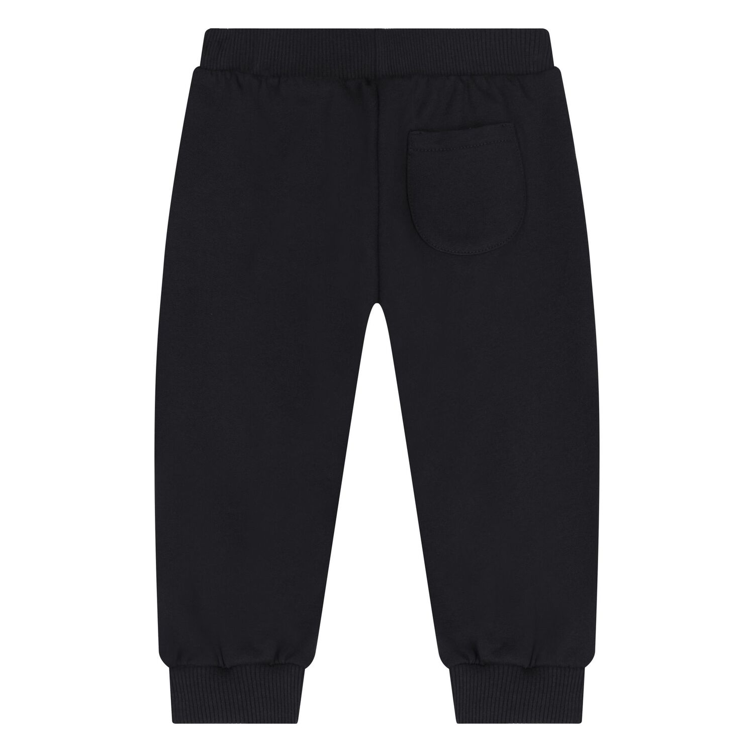 Younger Black Teddy Bear Logo Joggers, 3, hi-res