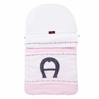 Pink & White Logo Baby Nest , 2, hi-res