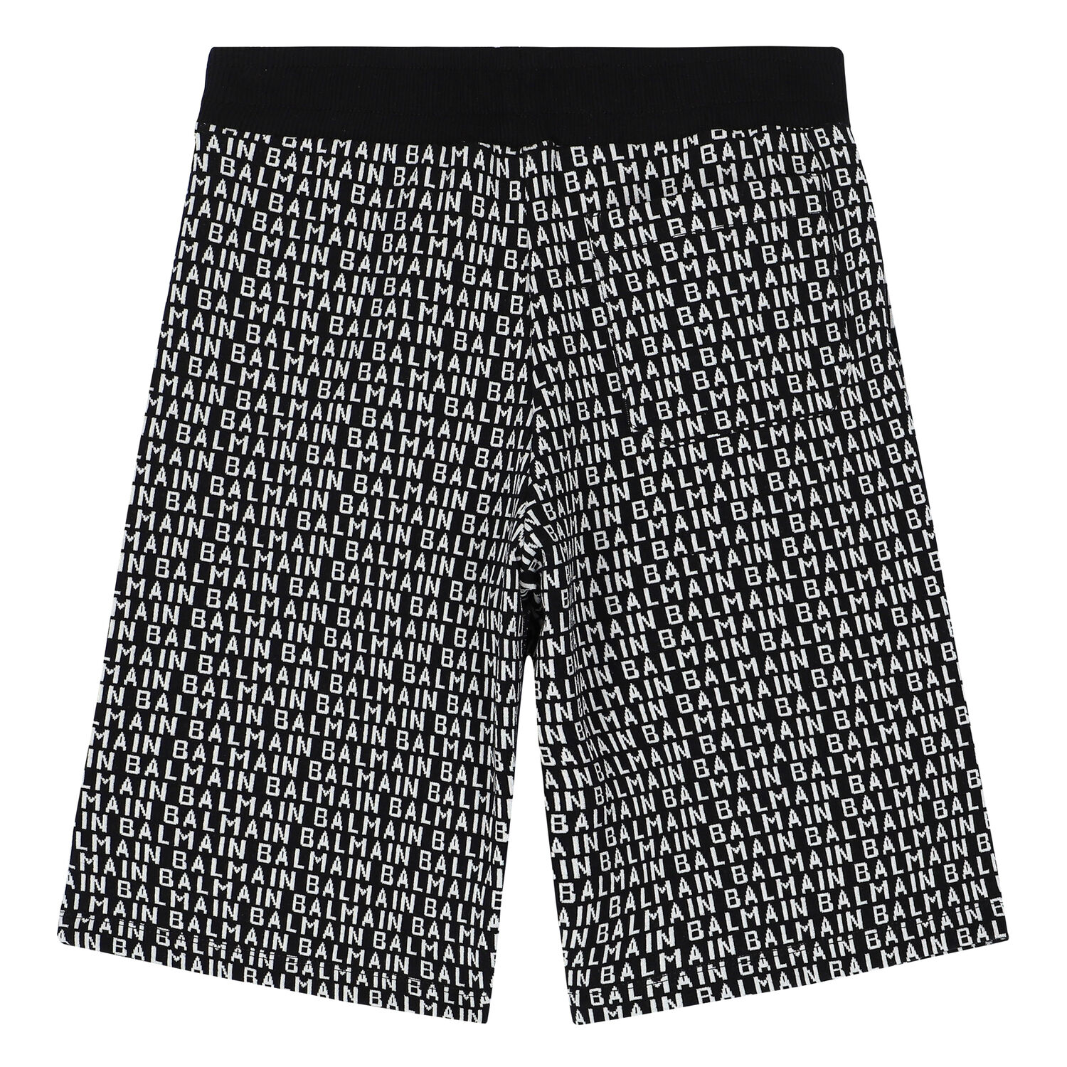 Boys Black & White Logo Shorts, 1, hi-res