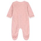 Baby Girls Pink Clouds Babygrow, 1, hi-res