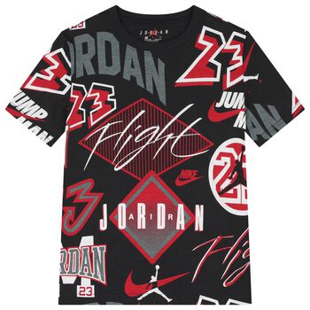 Boys Black Jordan Logo T-Shirt