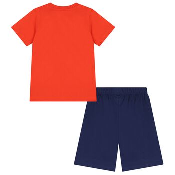Boys Red & Blue Paw Patrol Shorts Set