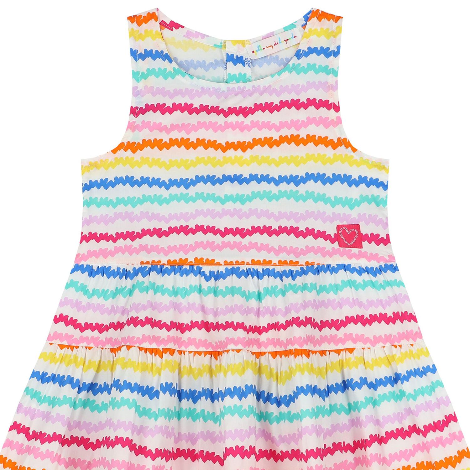 Girls Multi-Coloured Heart Dress, 1, hi-res image number null