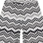 Girls Black & White Zigzag Trousers, 1, hi-res