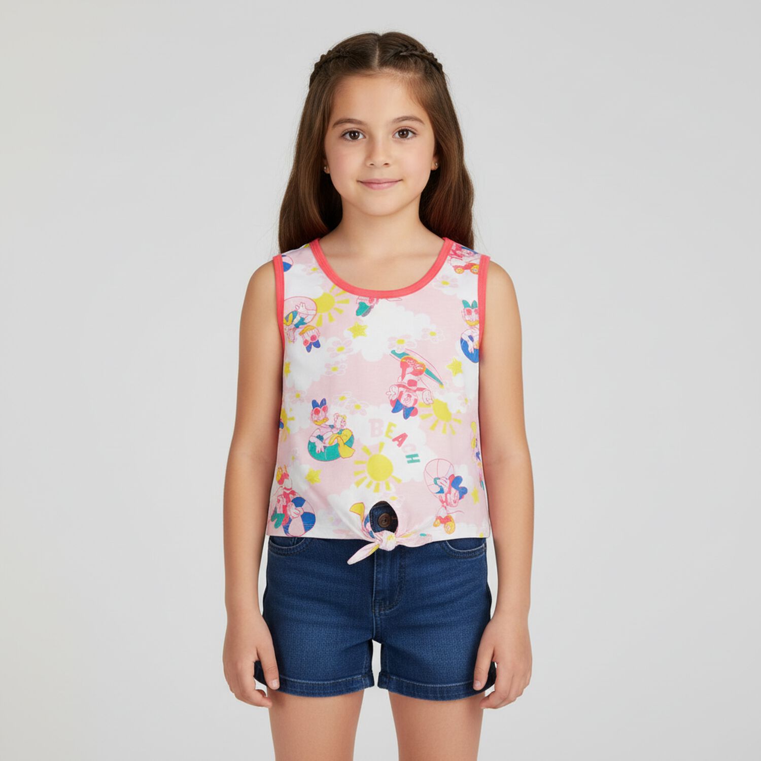 Girls Pink Disney Sleeveless Top, 1, hi-res image number null