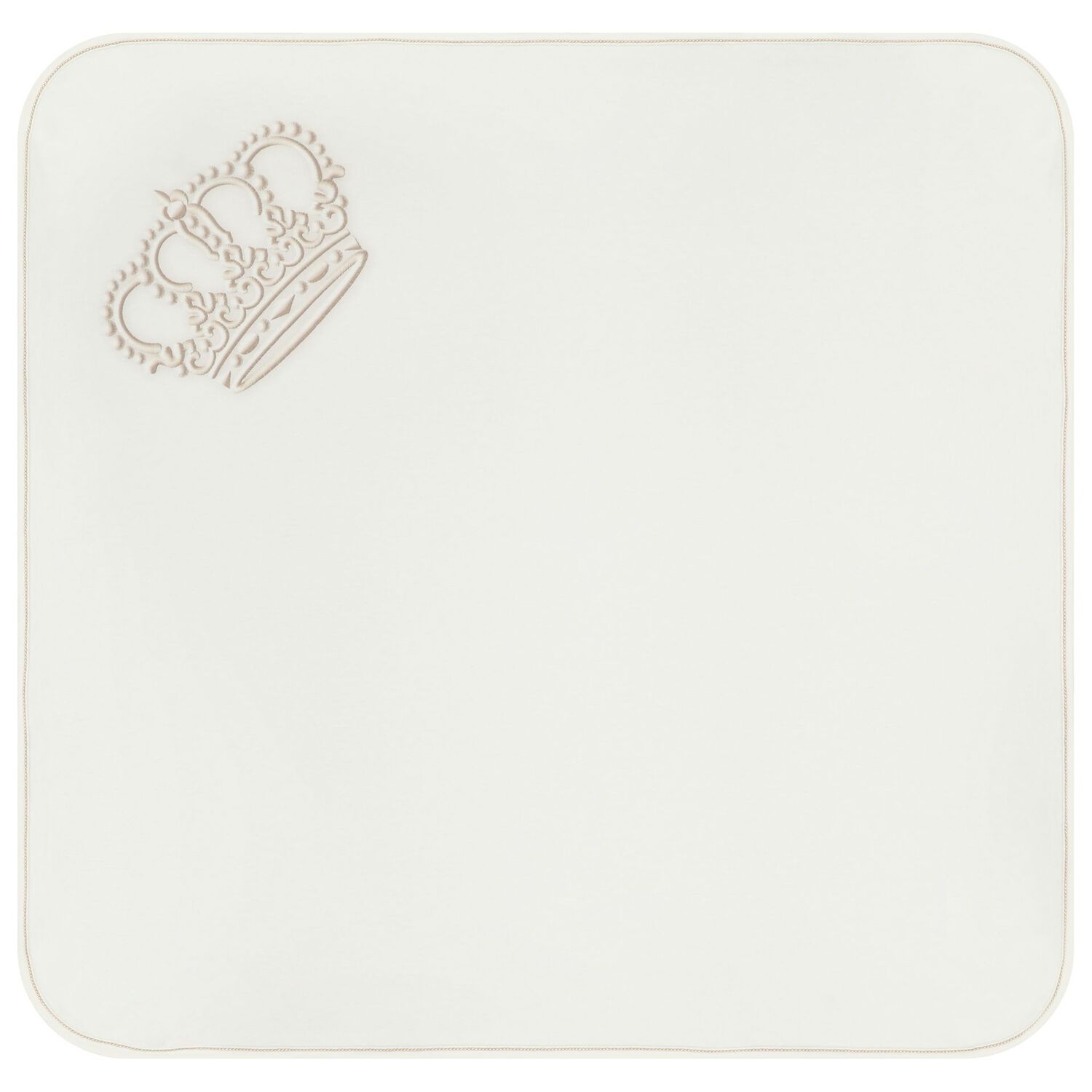 Baby Boys Ivory Crown Blanket & Hat Set, 1, hi-res image number null