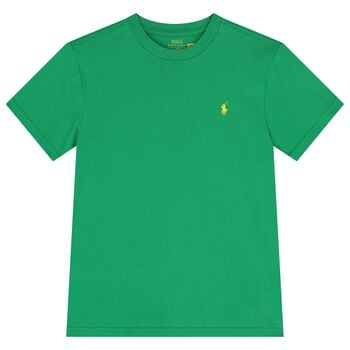 Boys Green Logo T-Shirt
