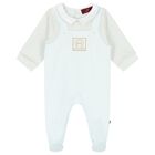 Baby Boys Blue Logo Babygrow, 2, hi-res