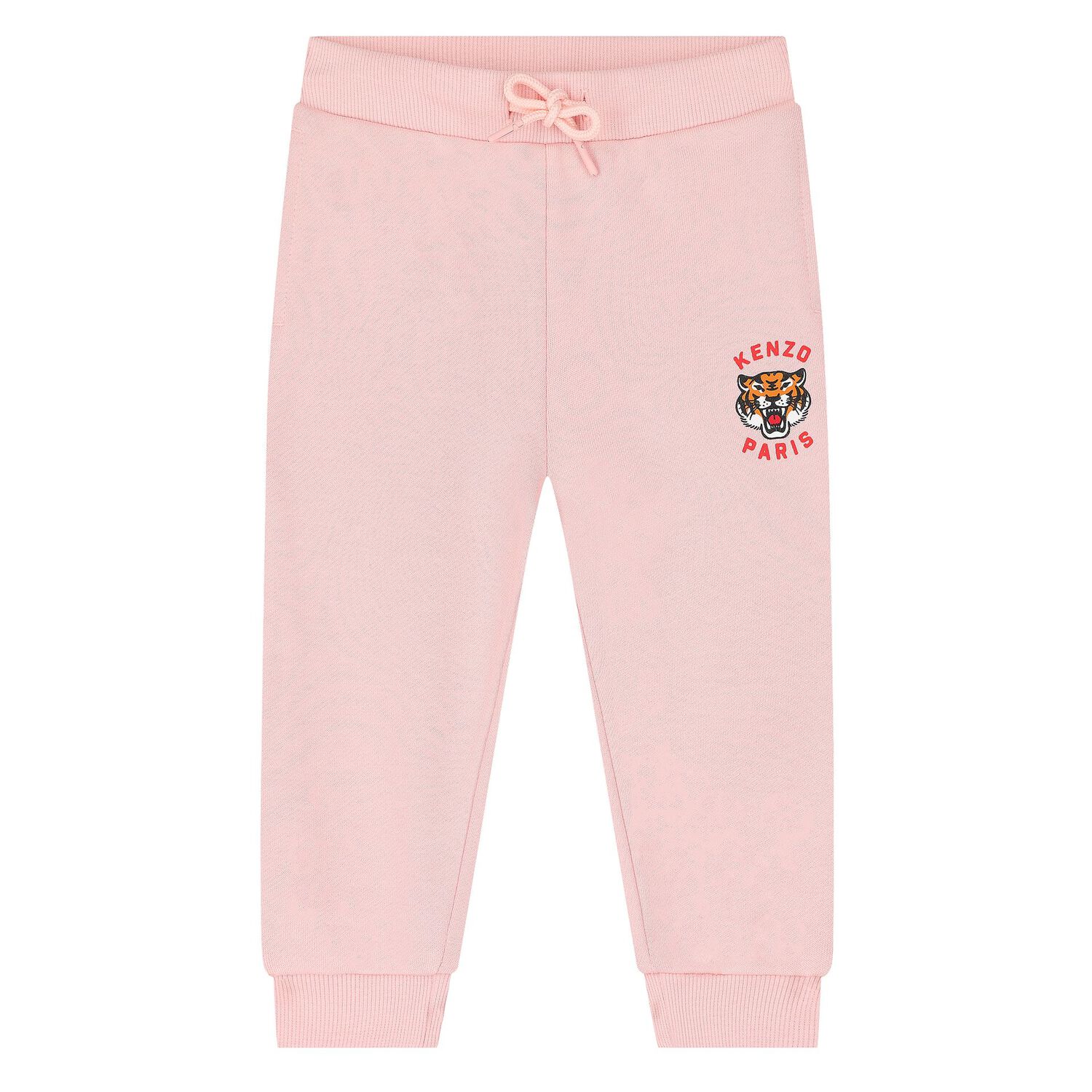 Younger Girls Pink Tiger Logo Tracksuit, 2, hi-res image number null