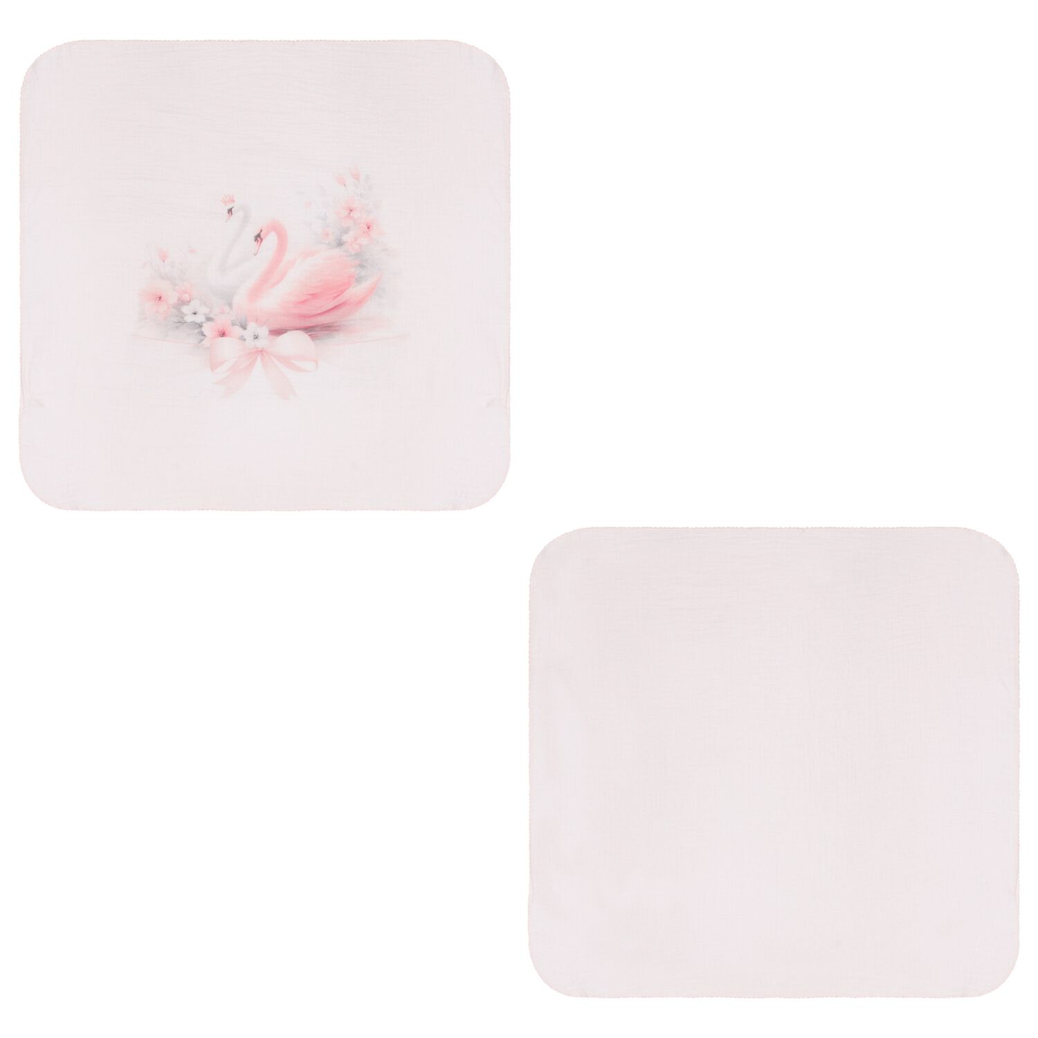 Baby Girls Pink Swan Swaddles ( 2-Pack ), 1, hi-res