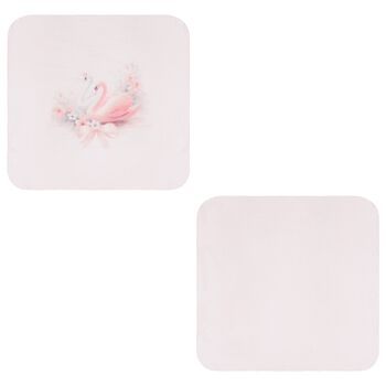 Baby Girls Pink Swan Swaddles ( 2-Pack )