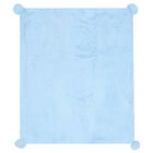 Baby Boys Blue Fur Blanket, 1, hi-res