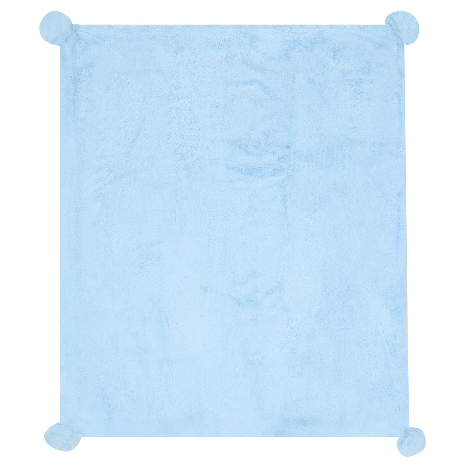 Baby Boys Blue Fur Blanket, 1, hi-res