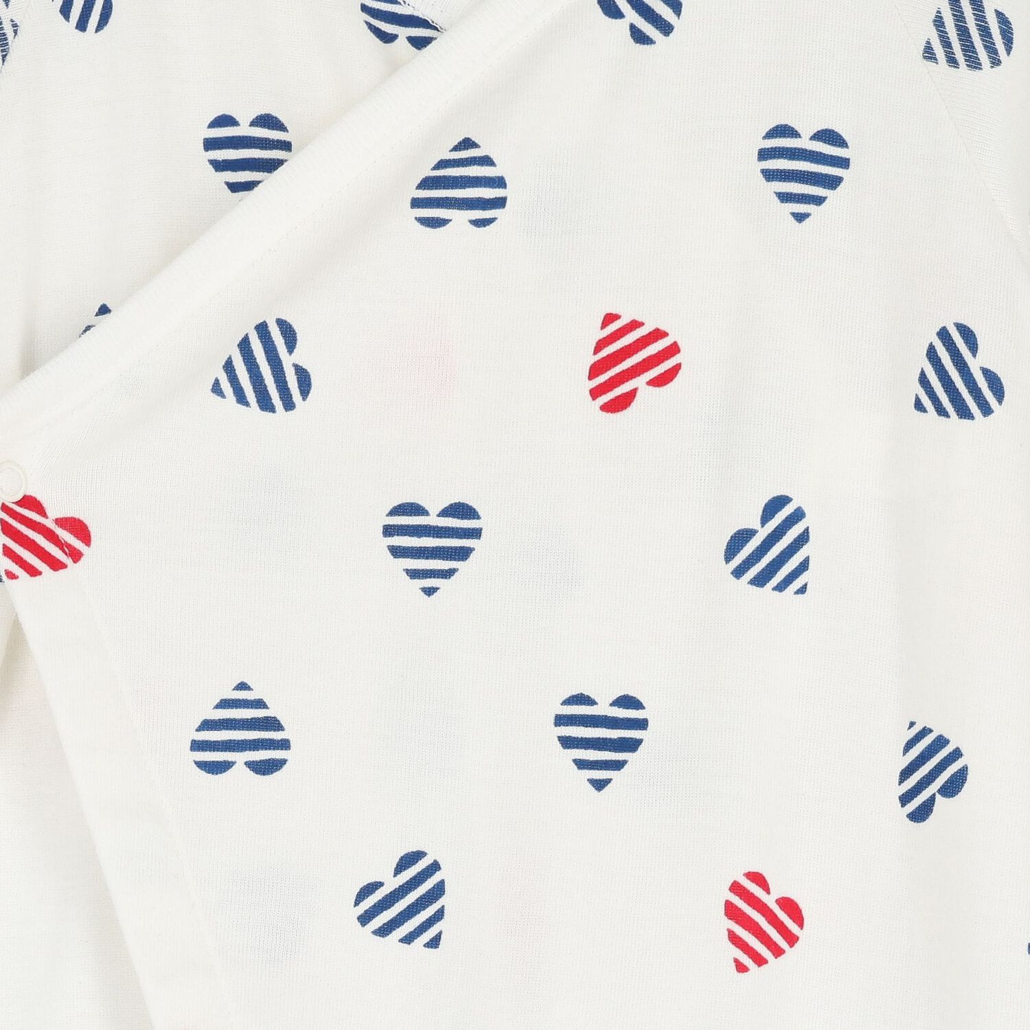 White Hearts Babygrow, 1, hi-res
