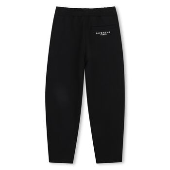 Girls Black Logo Joggers