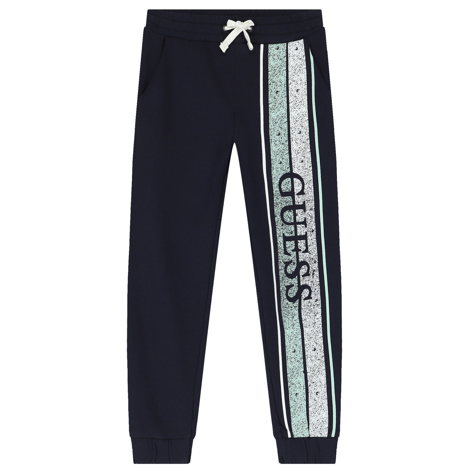 Boys Navy Blue Logo Joggers, 1, hi-res image number null