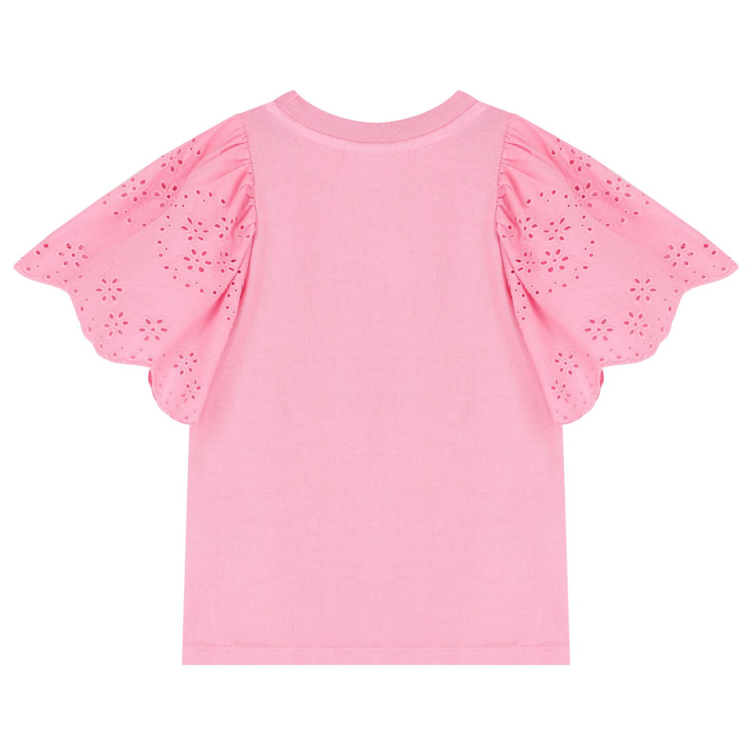 Girls Pink Broderie Anglaise Top, 5, hi-res image number null