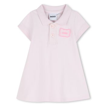 Baby Girls Pink Logo Polo Dress