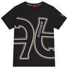 Boys Black Logo T-Shirt, 2, hi-res