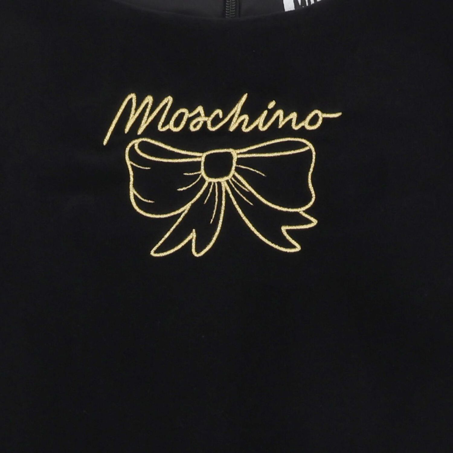 Girls Black Logo Dress, 1, hi-res