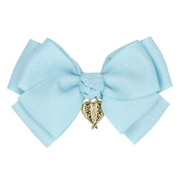 Girls Blue Bow Hairclip